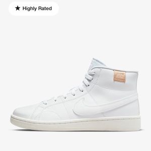 Women's Nike Court Royale 2 Mid High Top Sneakers White